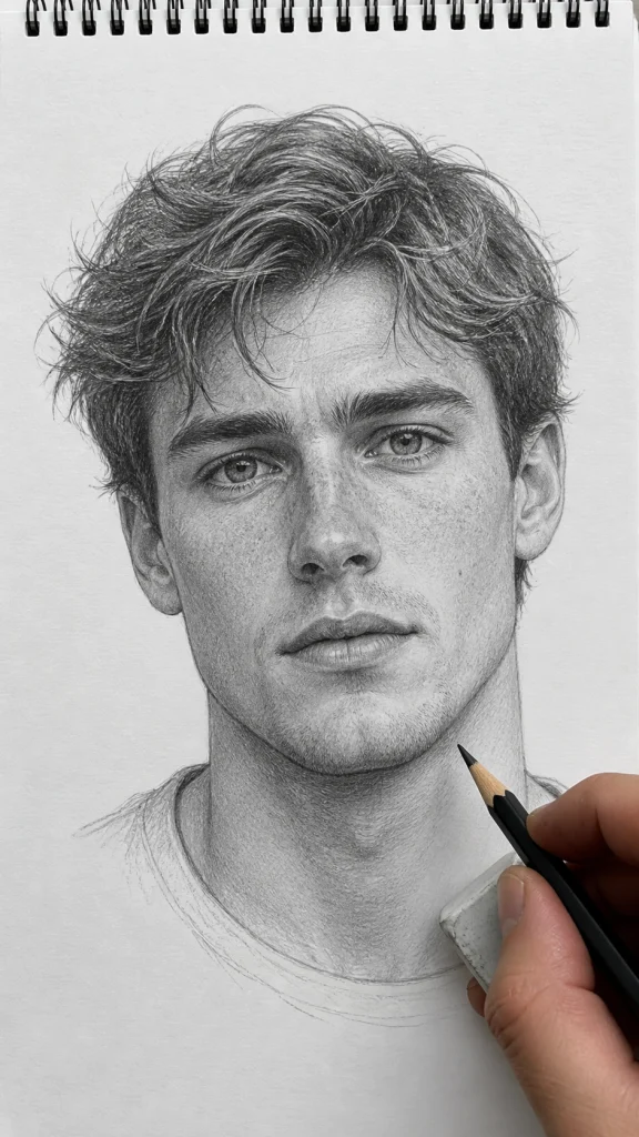 Pencil sketch portrait