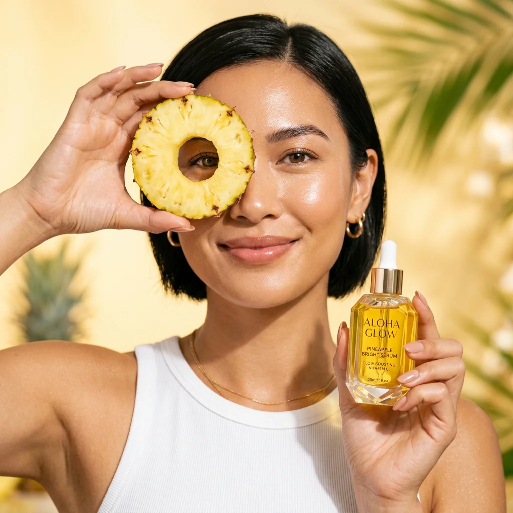 Pineapple glow serum portrait