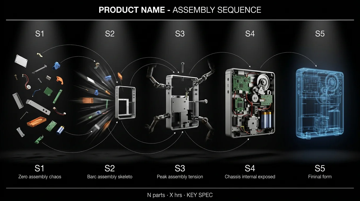 Product assembly sequence