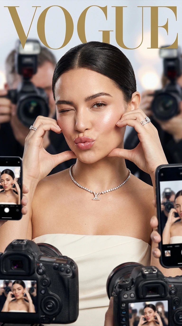 Vogue paparazzi cover portrait