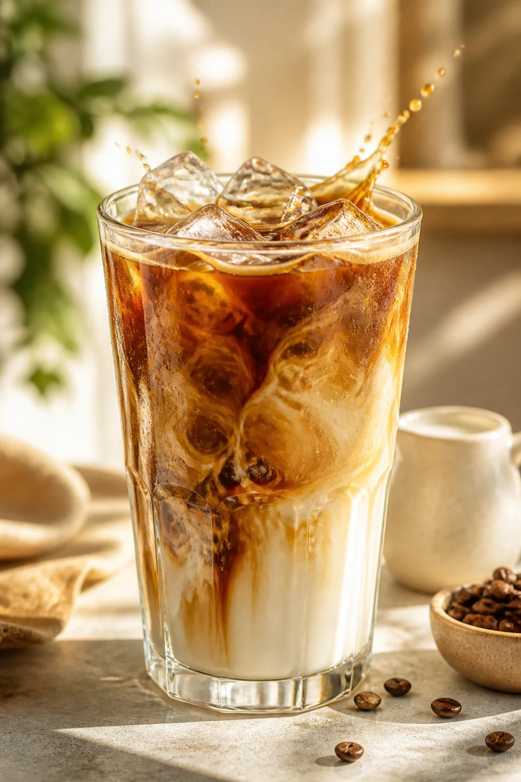 Iced coffee advertisement