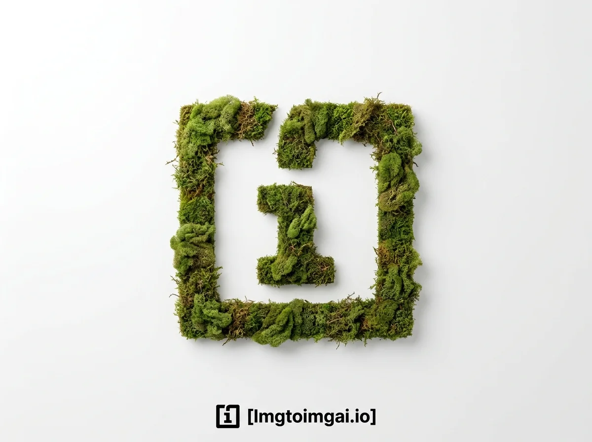 Moss imgtoimgai.io logo flat lay